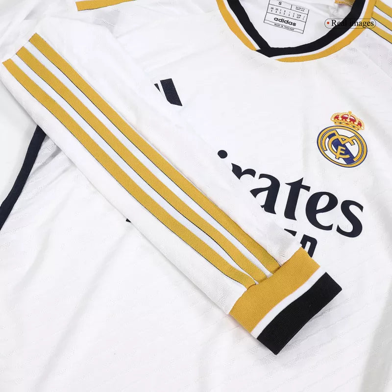 Authentic Real Madrid Long Sleeve Home Jersey 2023/24