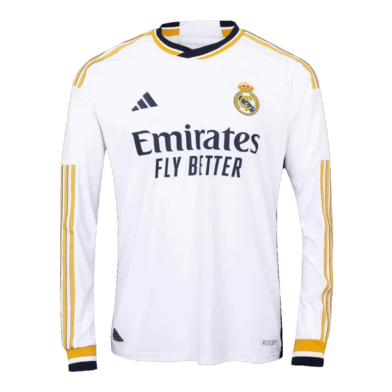 Authentic Real Madrid Long Sleeve Home Jersey 2023/24